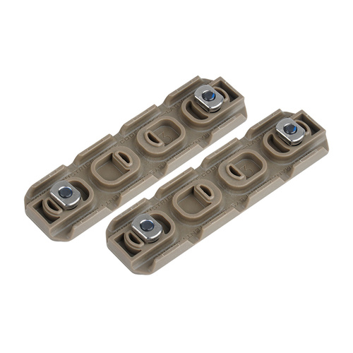 Strike Industries - Long M-LOK rail covers with cable management system - 2 pcs. - SI-AR-CM-COVER-L-FDE