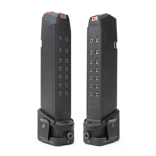 Strike Industries - EMP Erweiterte Magazinplatte für Glock G17 / G22 - 9 mm / .40 cal - Aluminium - Schwarz - SI-EMP-AL-G17