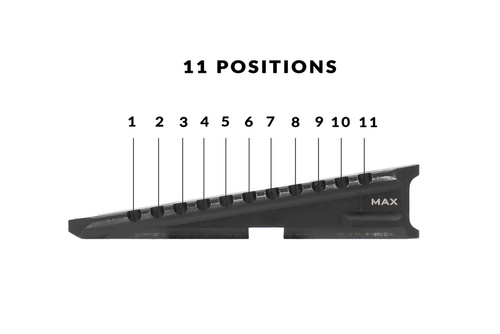 Strike Industries - Variable Optic Mount for Red Dot Sights - Picatinny - Aluminum - Black - SI-T1-VOM-BK