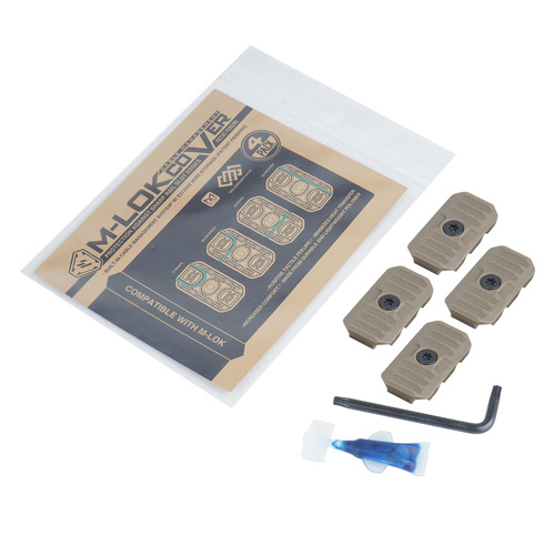 Strike Industries - Kurze Schienenabdeckung mit Kabelmanagementsystem - 4 Stk - SI-AR-CM-COVER-S-FDE