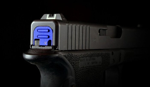 Strike Industries - Schlittenabdeckplatte V2 für Glock - Blau - SI-GSP-V2-BLUE