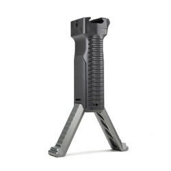 Strike Industries - Strike Foregrip mit Zweibein - Schwarz - SI-AR-AL-BIPOD-GY